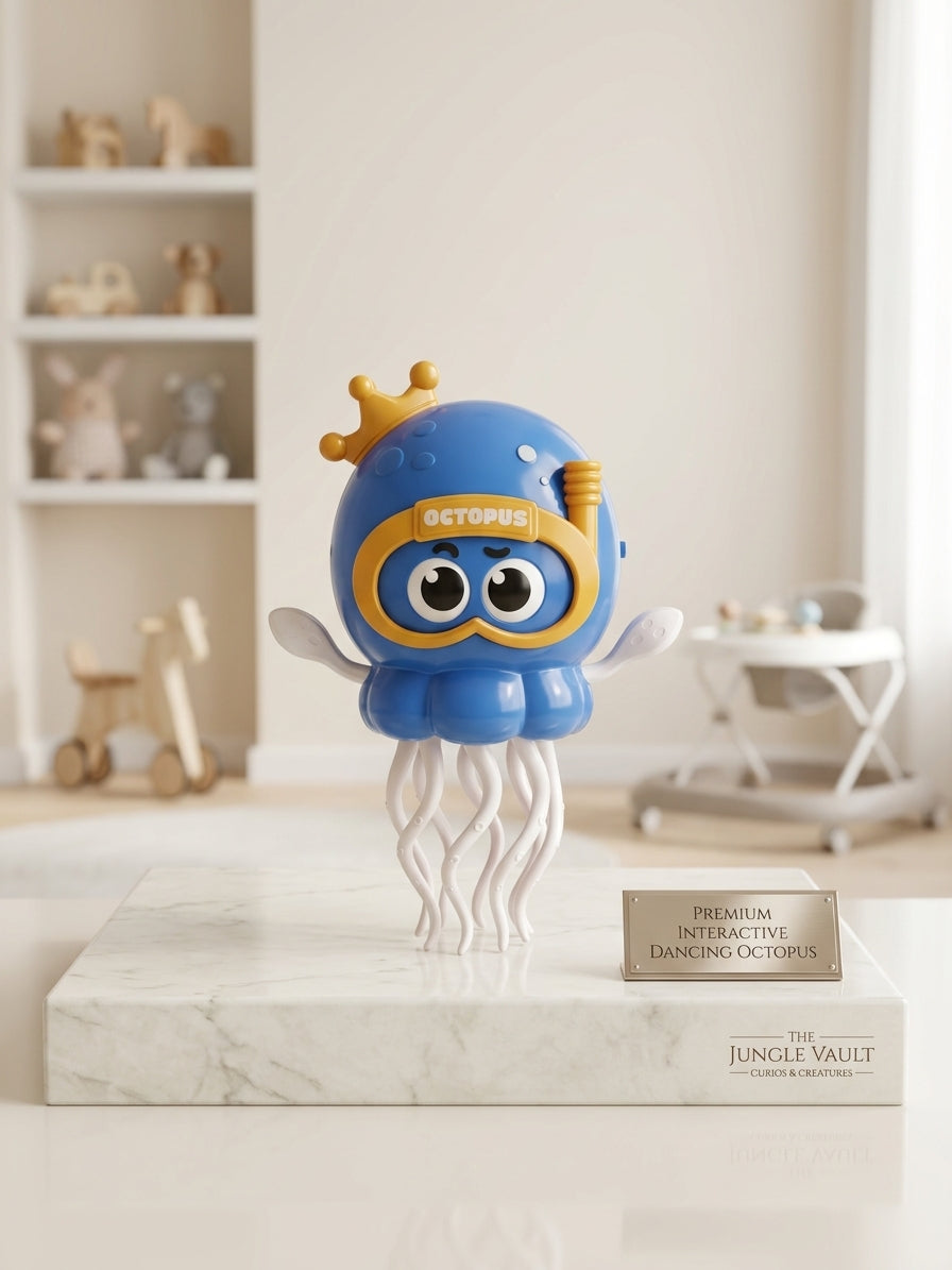 Interactive Dancing Octopus Toy with Lights & Music – Bump & Go Wiggling Toddler Toy