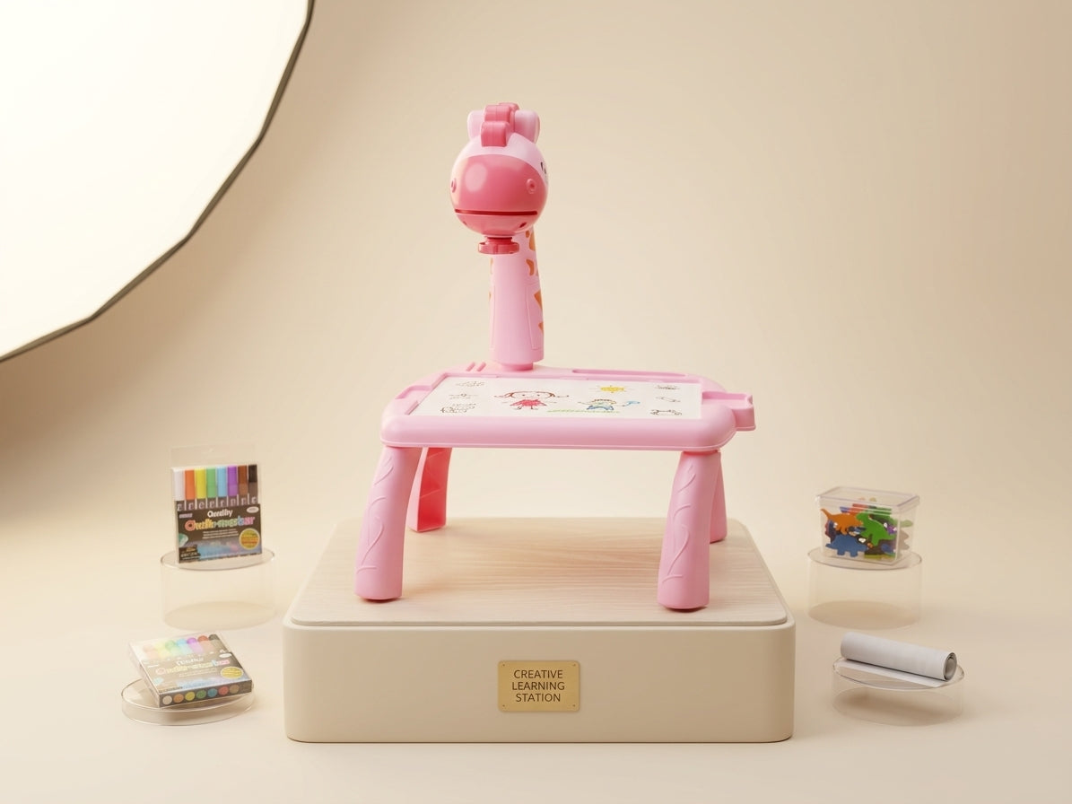 Giraffe Projection Drawing Table | Educational Art & Craft Activity Set for Toddlers