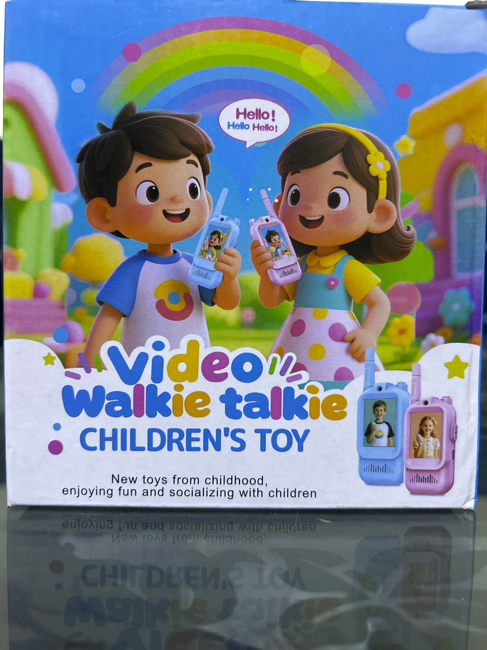 Interactive Kids Video Walkie Talkie Set – Dual-Camera Wireless Handheld Intercom Toys with Color Display